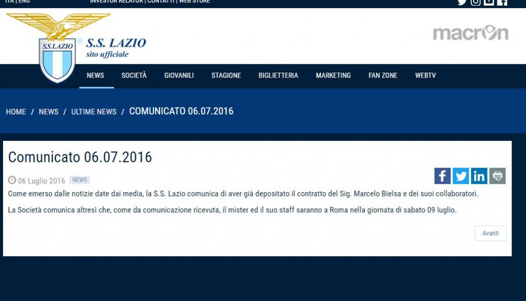 COMUNICATO