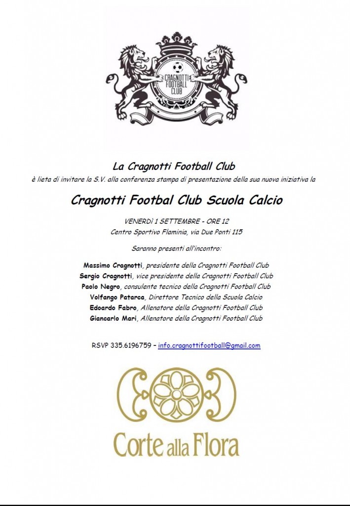 Invito conferenza stampa