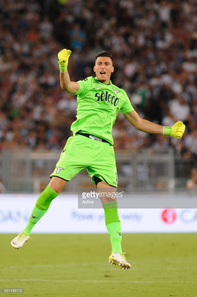 Lazio: portiere Thomas Strakosha