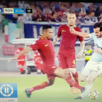 Lazio-Roma, il fallo choc su Parolo