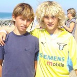 Un giovane Antoine Griezmann con la maglia della Lazio.