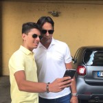 Arriva il mister Simone Inzaghi, pronto per le visite