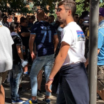 Ponte Milvio, i tifosi biancocelesti sono carichi