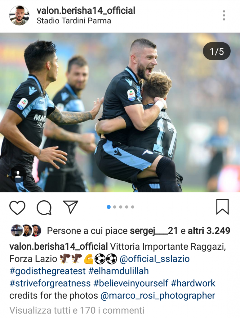 Berisha instagram