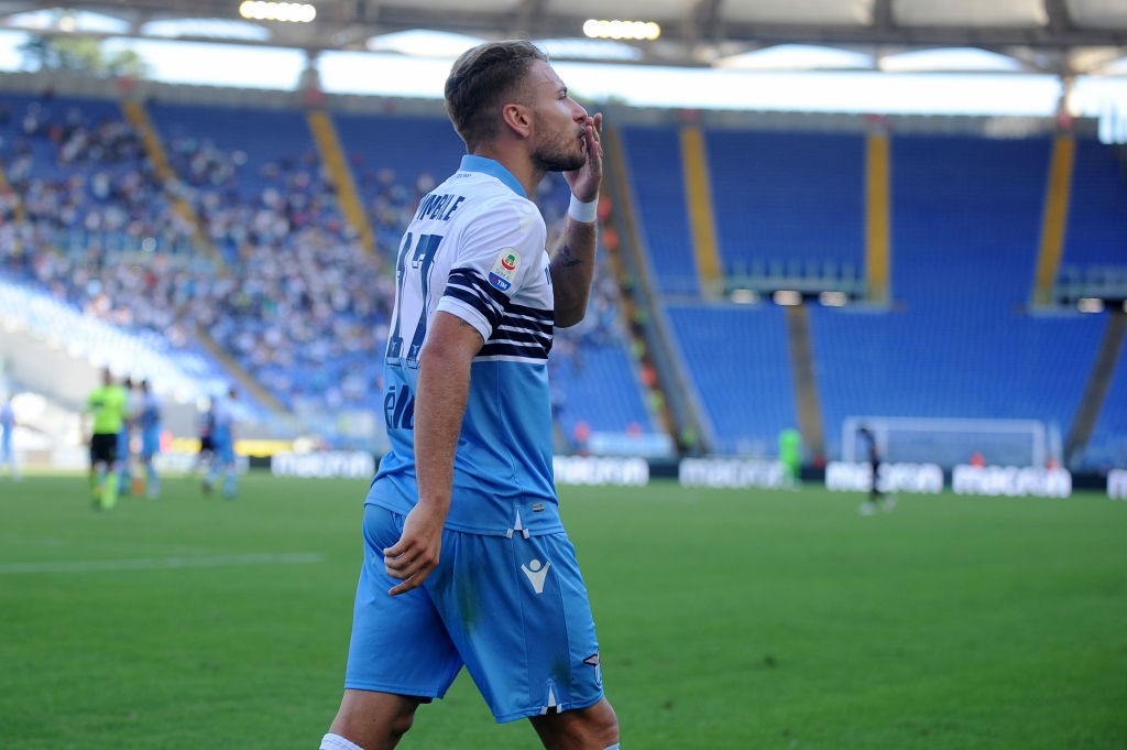 Ciro Immobile festeggia il gol