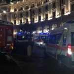 Ecco le immagini del crollo della scala mobile della metro Repubblica.