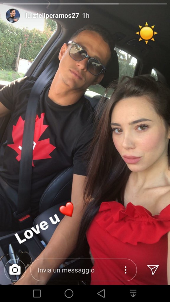 Luiz Felipe insieme alla fidanzata Beatrice Baroni.Luiz Felipe insieme alla fidanzata Beatrice Baroni.