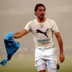 Stefano Fiore, centrocampista della Lazio.