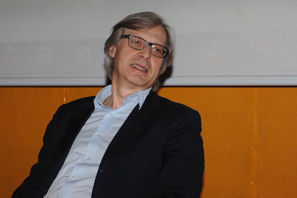 Vittorio Sgarbi, critico d'arte.