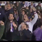 Batistuta applaude al gol della Fiorentina