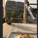 Stories di Leiva davanti al Colosseo