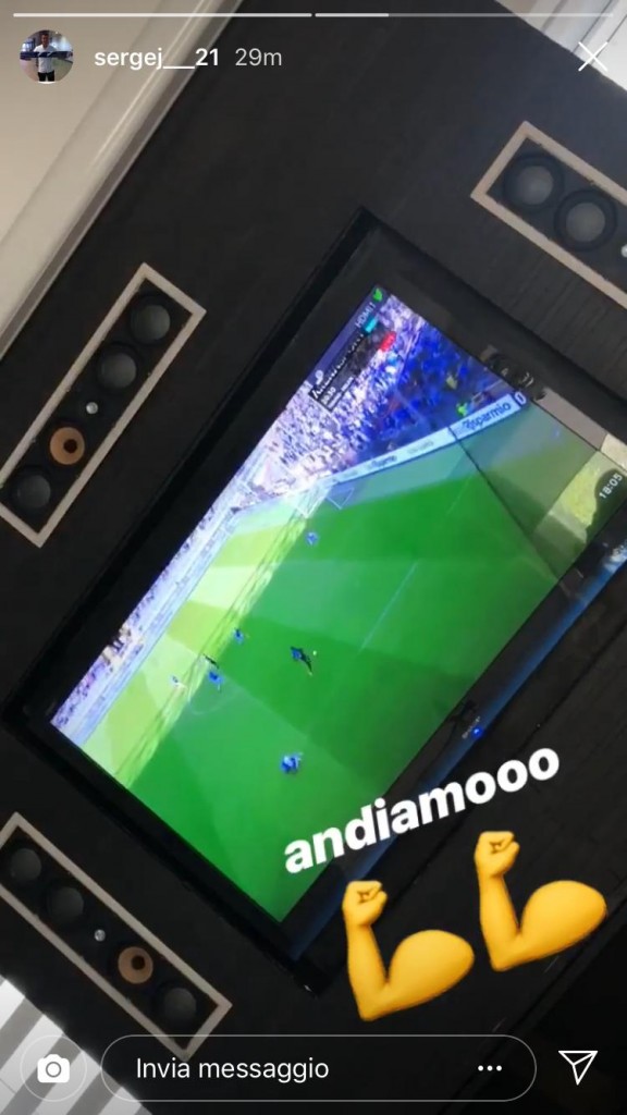 Esultanza Milinkovic