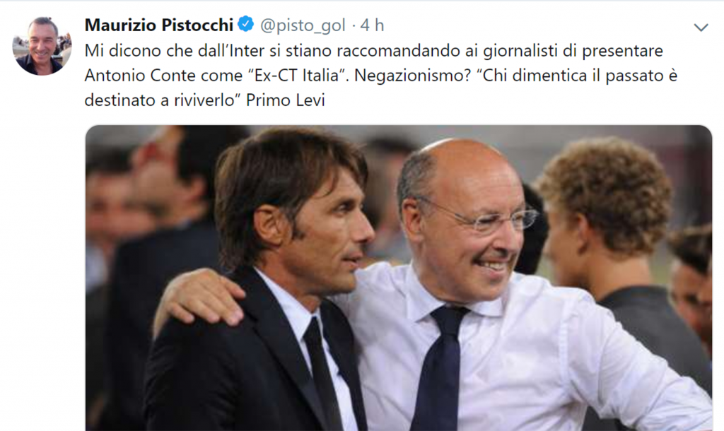 Inter News - Pistocchi su Conte