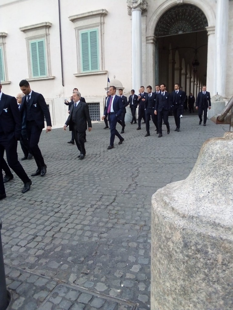 La Lazio incontra Mattarella