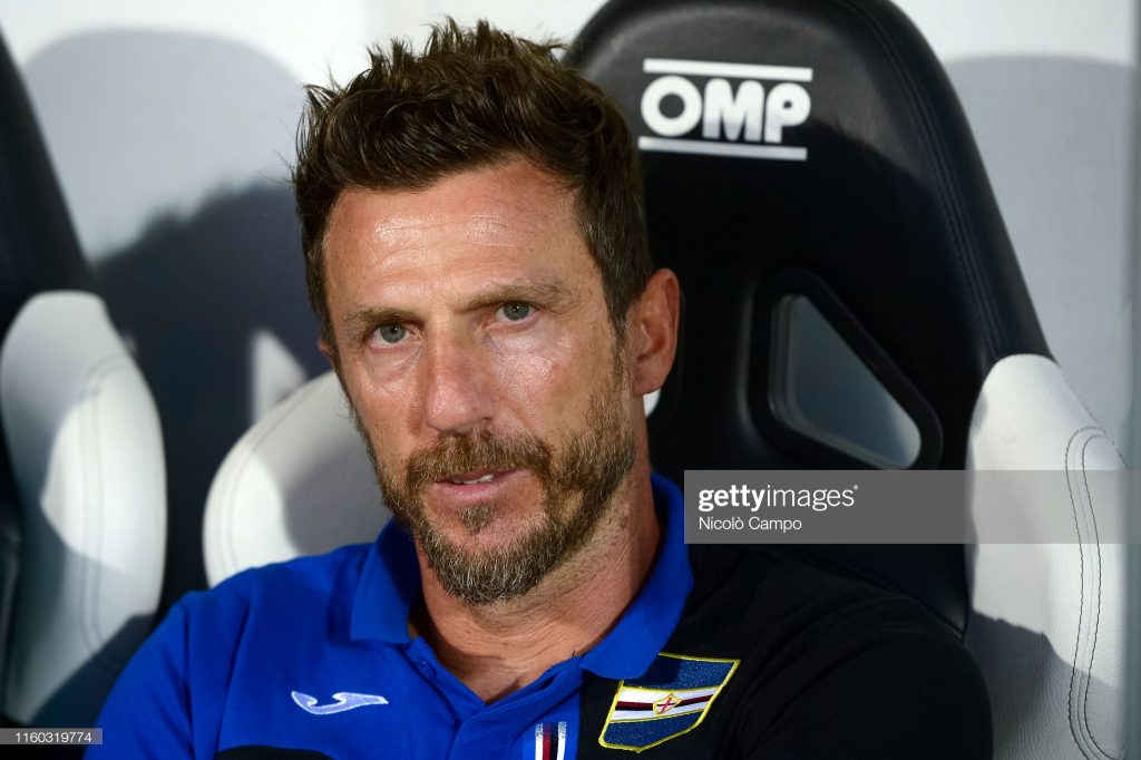Eusebio Di Francesco, tecnico della Sampdoria.