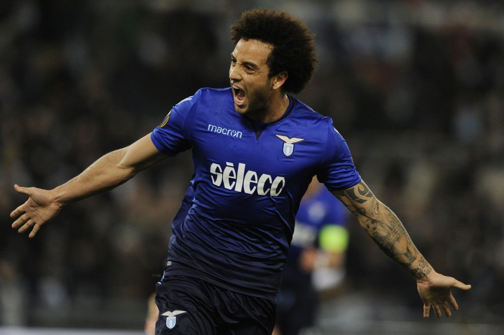Anderson in goal contro la Fiorentina