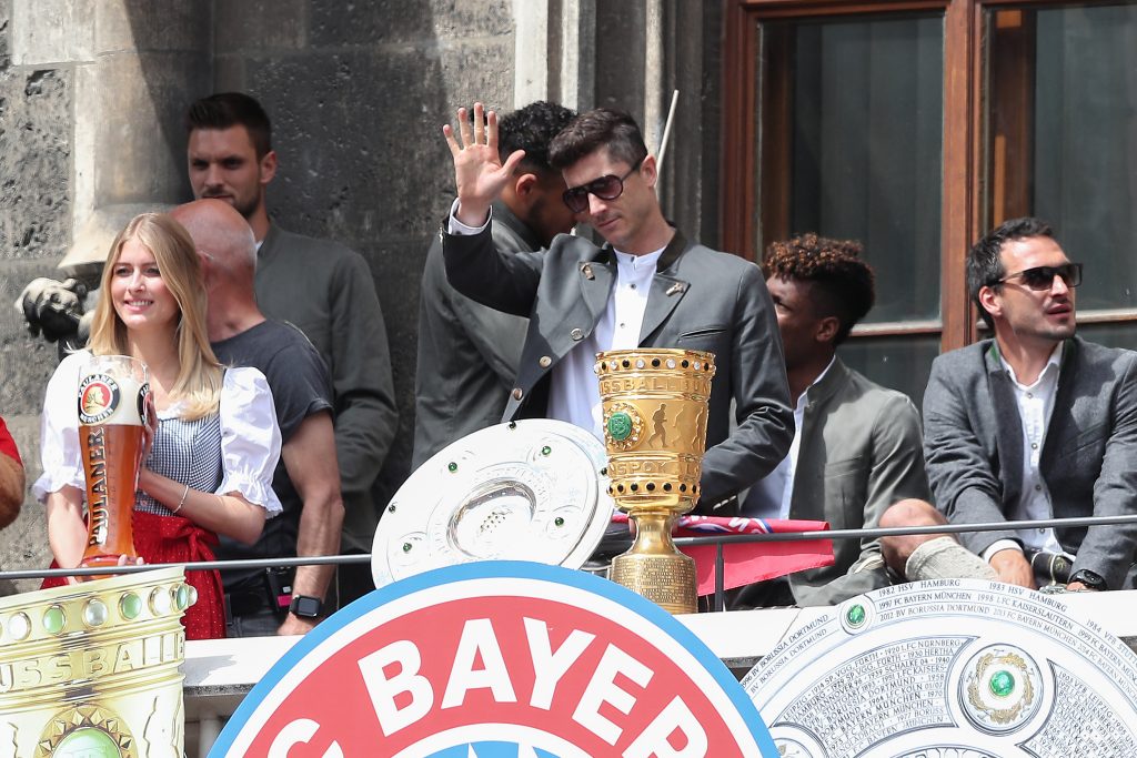 FC Bayern Muenchen Celebrate Winning The Bundesliga