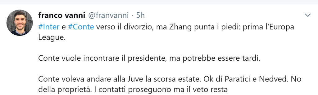 L'indiscrezione su Conte