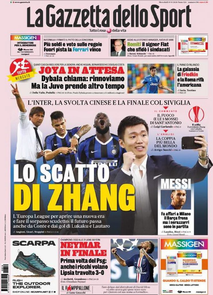 La Gazzetta dello Sport - 19/08/2020