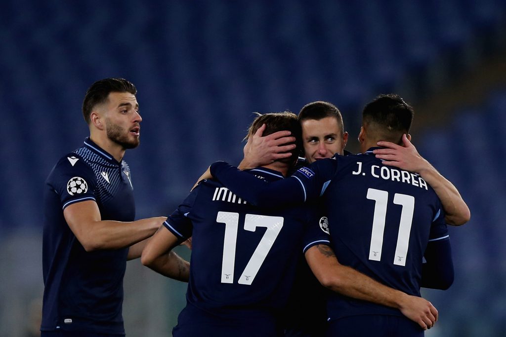 Lazio-Zenit, festeggiamenti biancocelesti