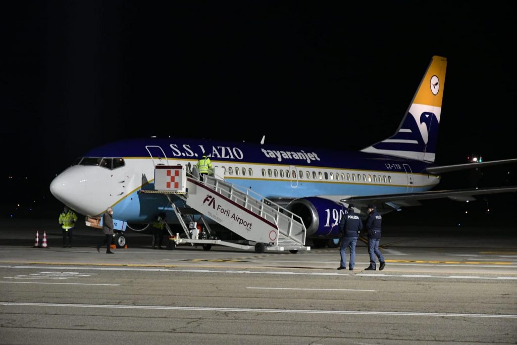 Arrivo Lazio a Forlì