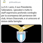 Gaia Inzaghi saluta Diaconale