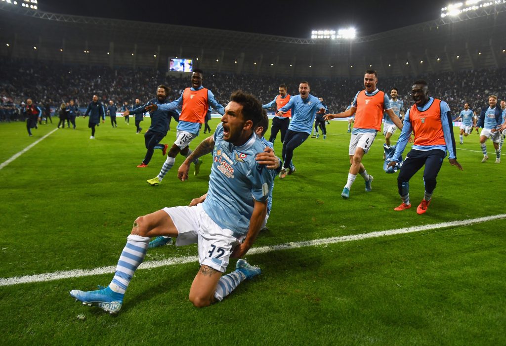 Notizie Lazio, Cataldi esulta per il gol in Supercoppa