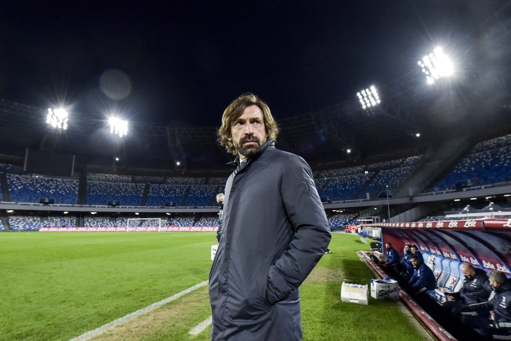 Andrea Pirlo durante Napoli-Juventus
