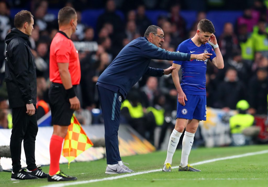 Jorginho e Sarri