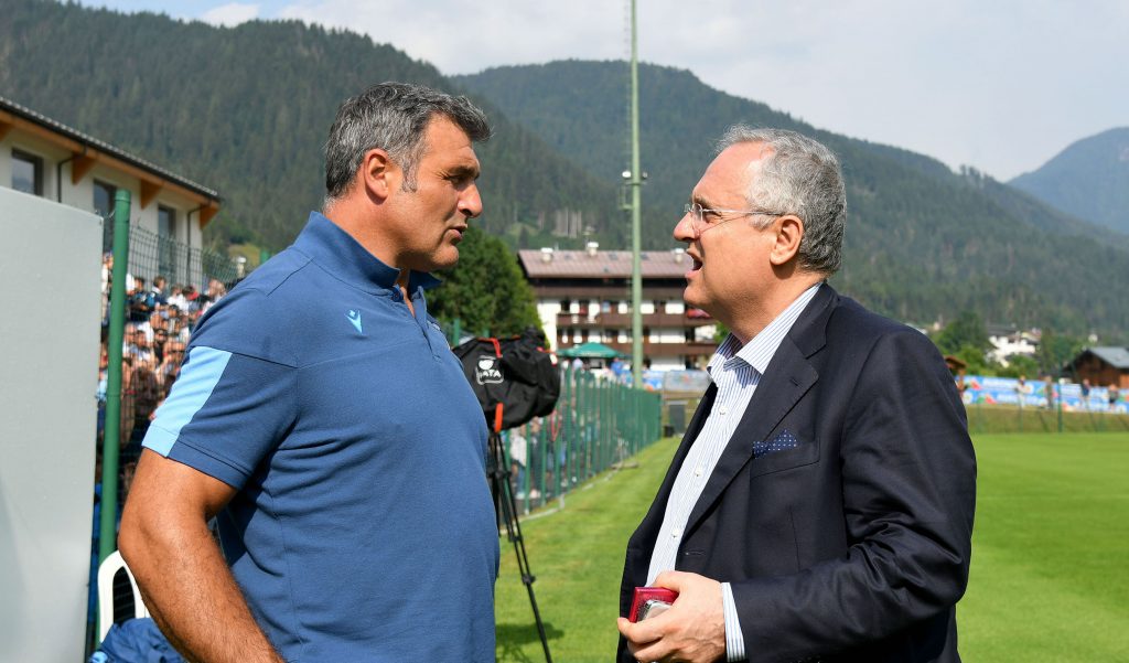 Angelo Peruzzi e Claudio Lotito