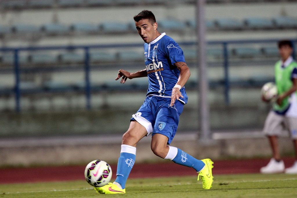 Vecino con la maglia dell'Empoli