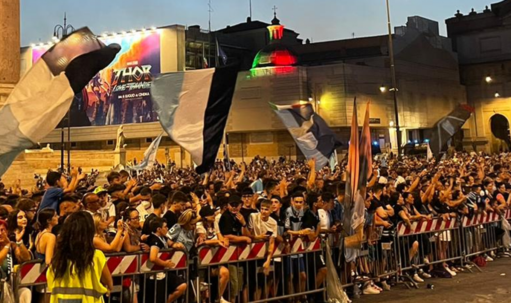 La Piazza dei tifosi della Lazio