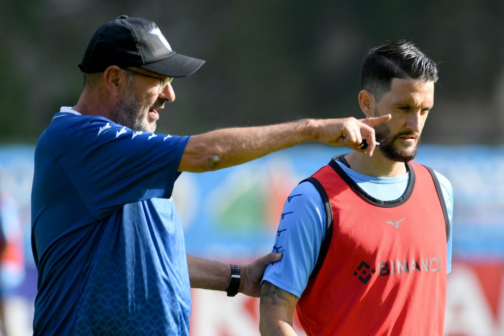 Luis Alberto e Maurizio Sarri