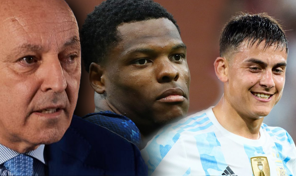 Marotta con Dybala e Dumfries