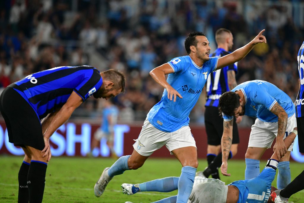 Pedro esulta dopo il gol
