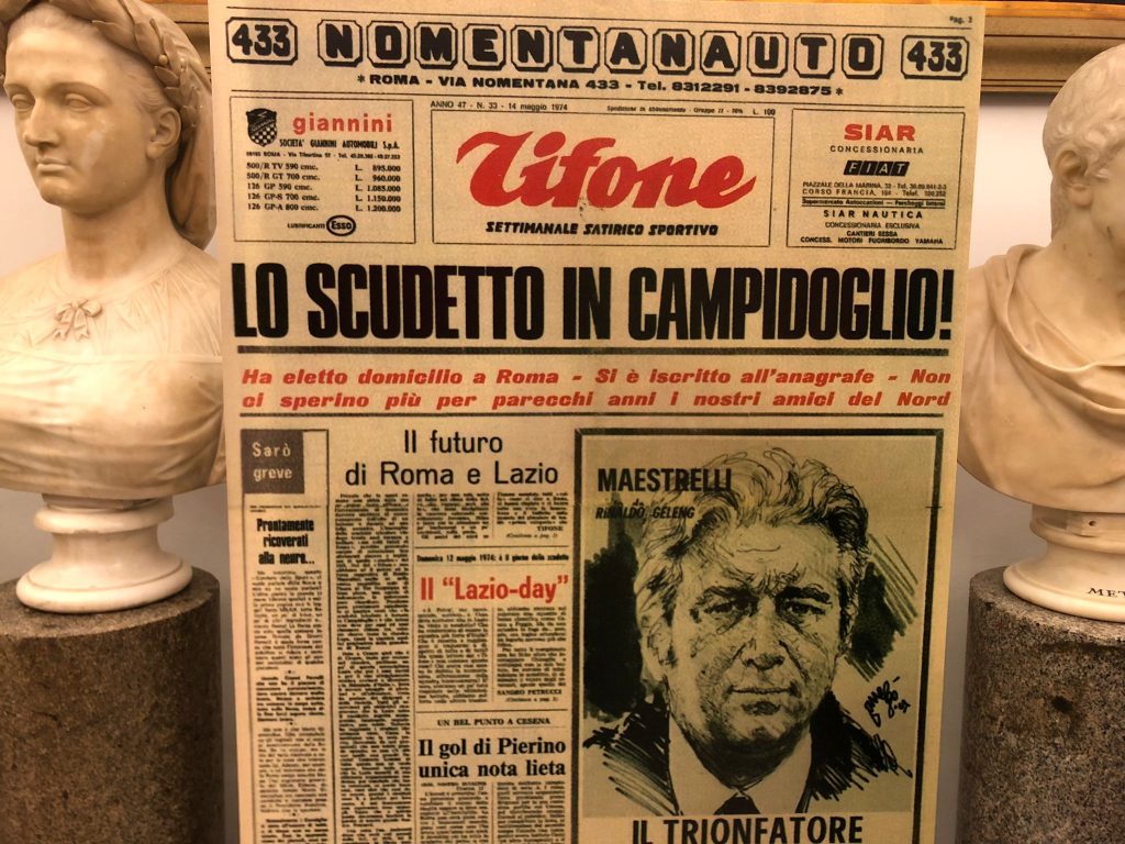 Giornale scudetto Lazio 1974