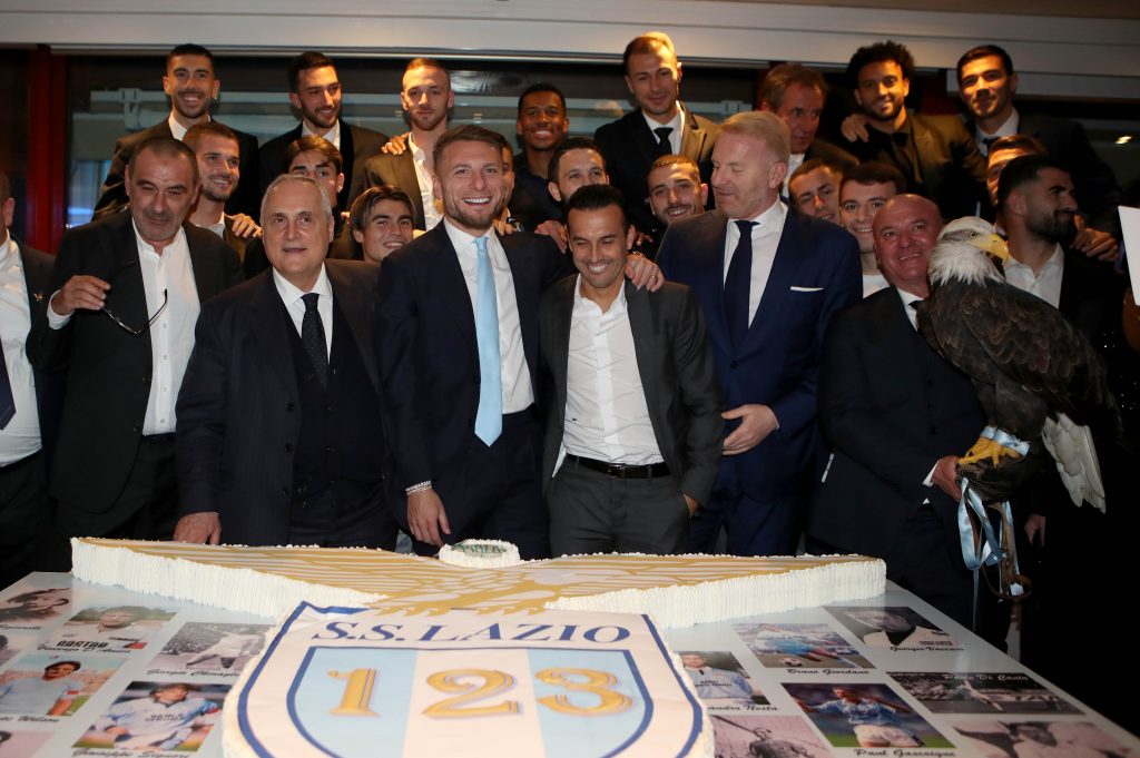 Lazio, festa 123 anni