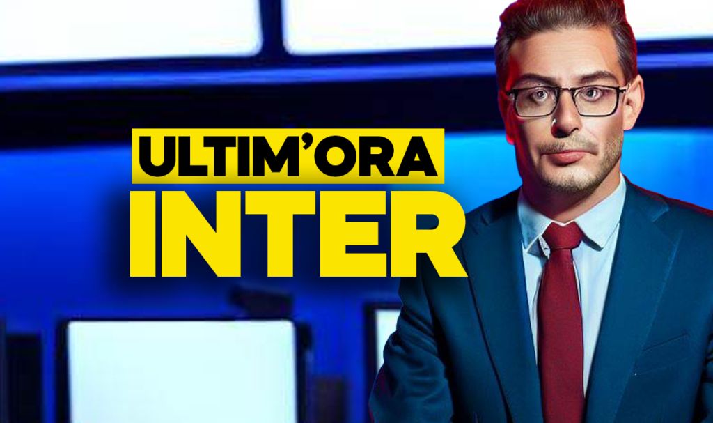 Giornalista che parla dell'Inter