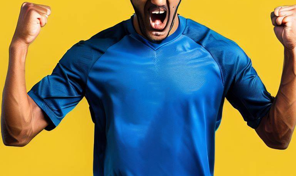 Esultanza di un giocatore