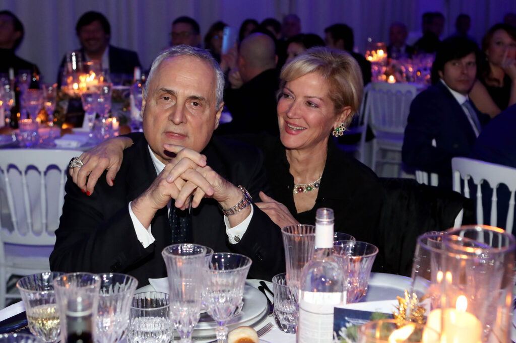 Claudio Lotito e Cristina Mezzaroma