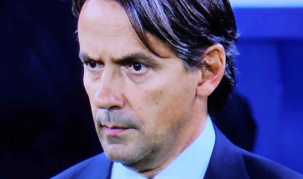 Simone Inzaghi contro il Manchester City