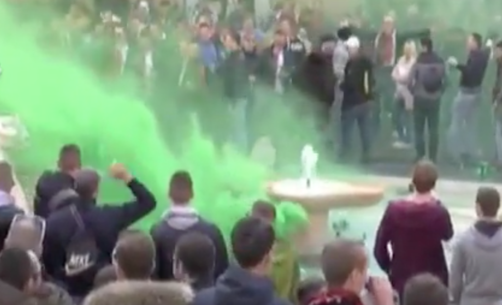 Roma-Feyenoord, danni Piazza di Spagna