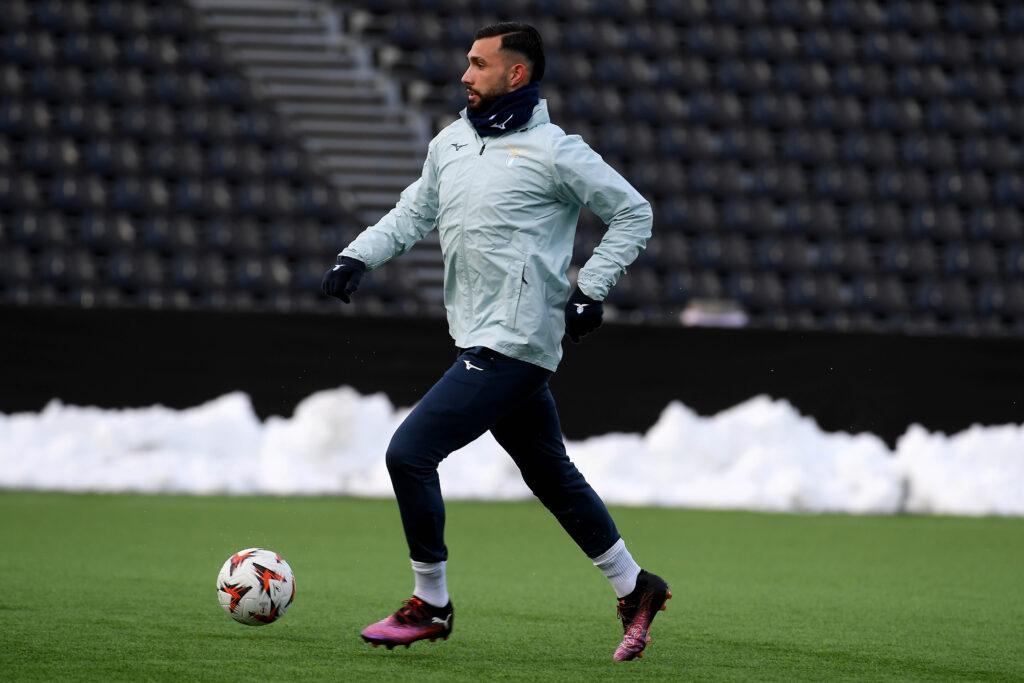 S.S. Lazio Training Session And Press Conference - UEFA Europa League 2024/25 Quarter Final First Leg
