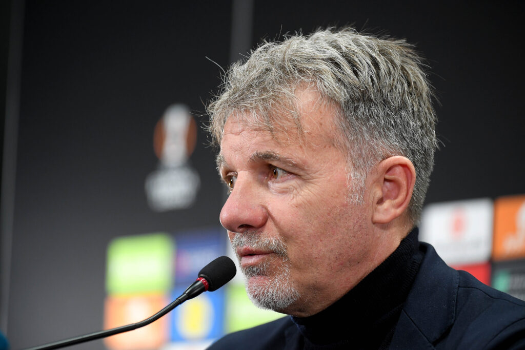 S.S. Lazio Training Session And Press Conference - UEFA Europa League 2024/25 Quarter Final First Leg