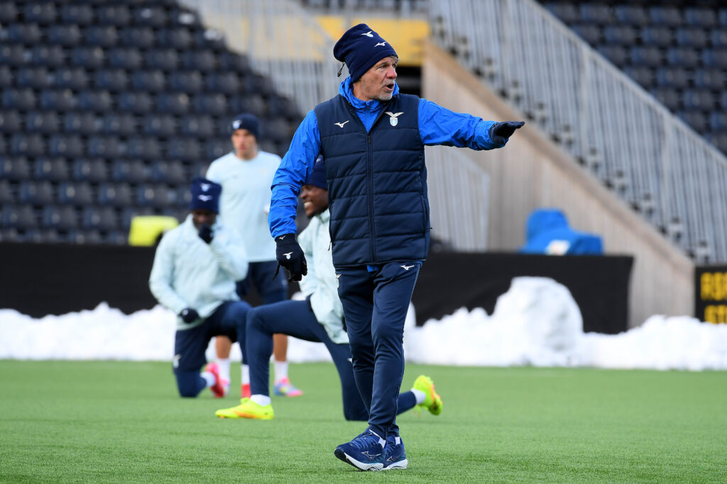 S.S. Lazio Training Session And Press Conference - UEFA Europa League 2024/25 Quarter Final First Leg