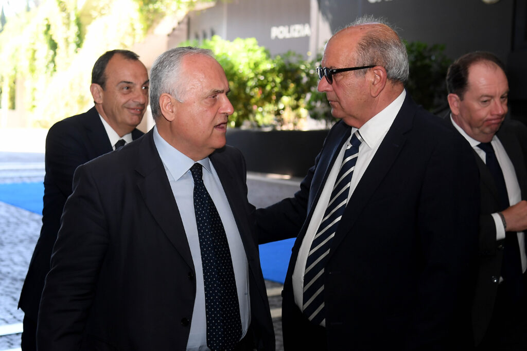 Claudio Lotito e Angelo Fabiani