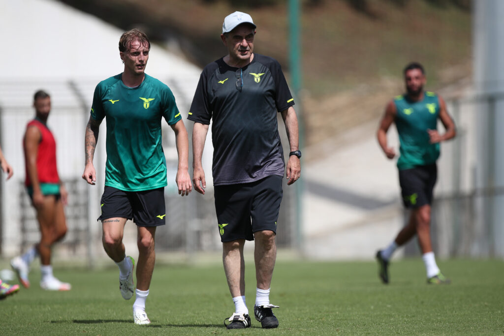 Rovella e Maurizio Sarri