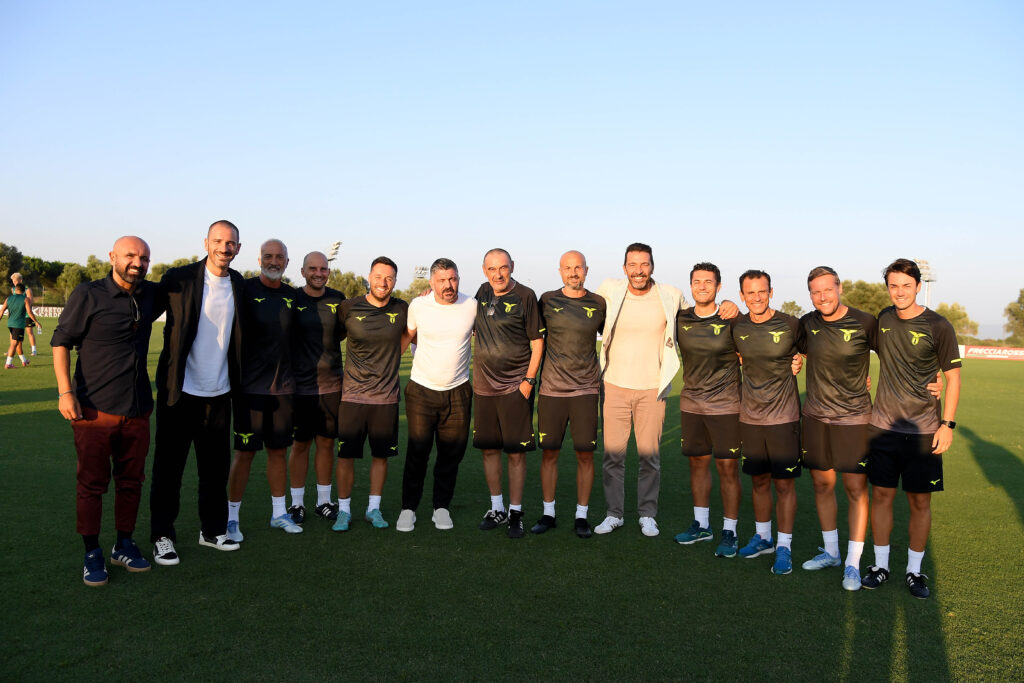 Gattuso e lo staff di Sarri