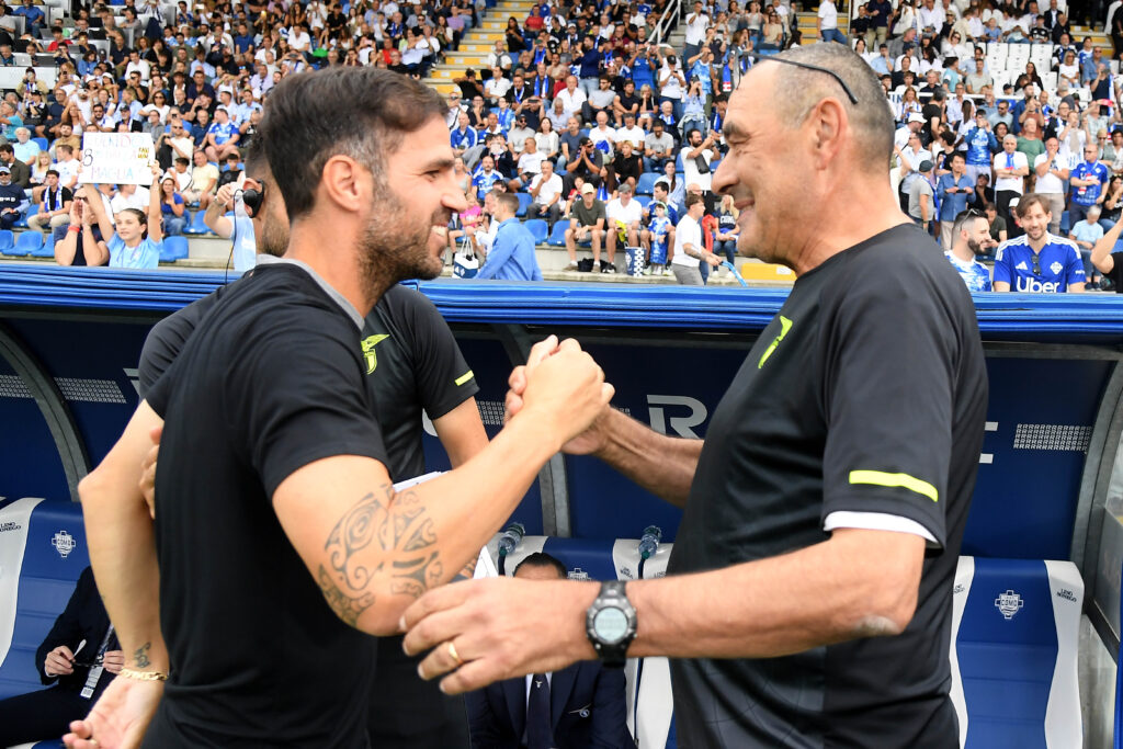 Fabregas e Maurizio Sarri