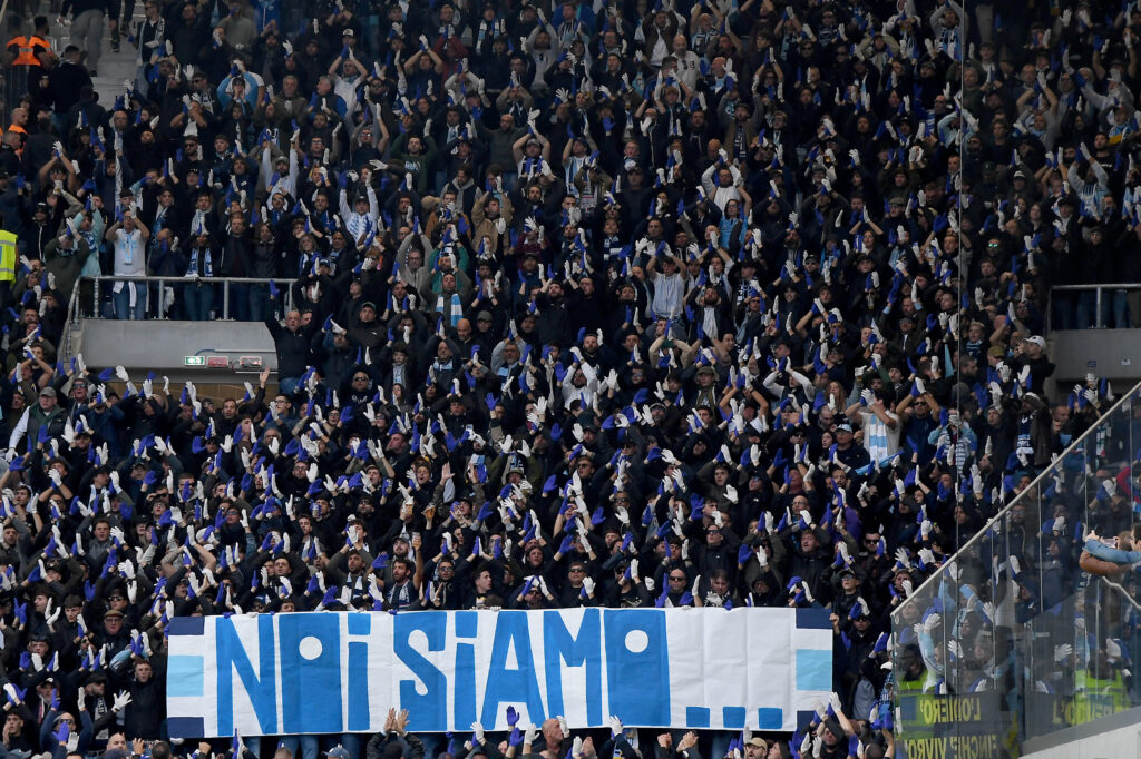 Tifosi Lazio a Bergamo
